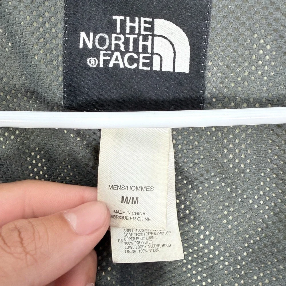 Vintage The North Face Gore Tex Jacket Mens M Black Full Zip Rain Mesh Line